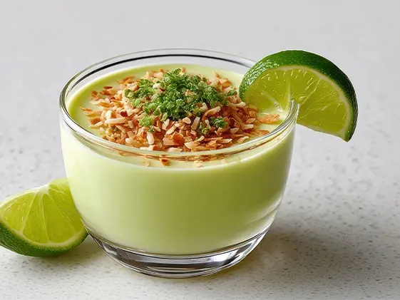 Coconut Lime Panna Cotta