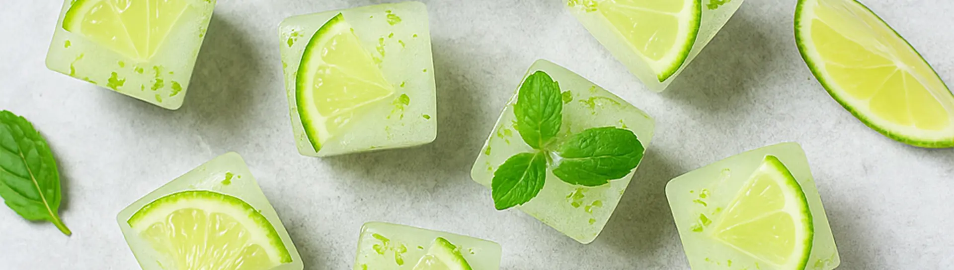 Banner Lime Ice Cubes